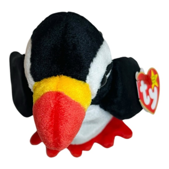 Retired Puffer the Puffin Beanie Baby, PE pellets, hand tag Gen 5 - Picture 6 of 14